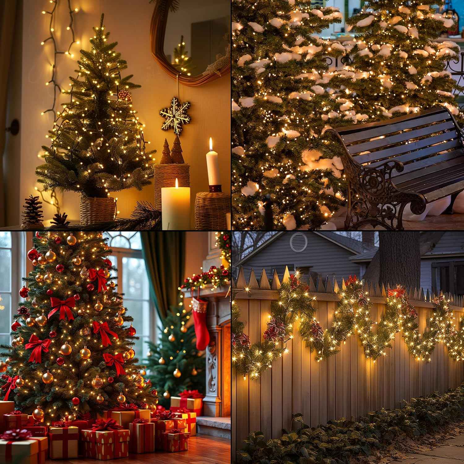 LED Fairy String Lights for Living Room Aesthetic, 8 Modes Warm White Twinkle for Cozy Home Ambiance