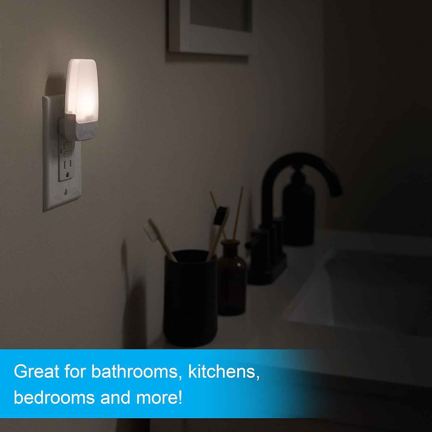 GE Night Light for Kids – Cool-to-Touch LED Plug-in for Toddler Room and Shared Sibling Bedroom