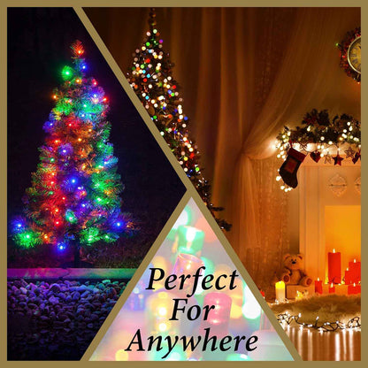 Holiday Essence Cool Touch LED String Lights – Safe Nursery and Kids Bedroom Decor, Multicolor 16ft Strand