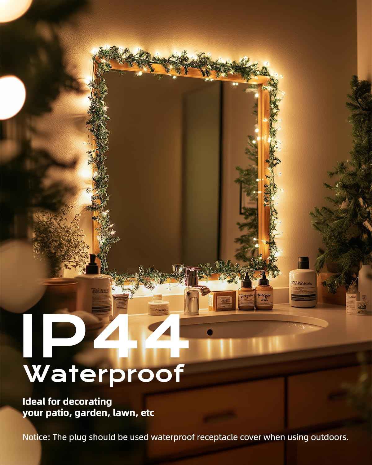 Brightown Christmas Lights – Child Safe Nursery String Lights, Cool to Touch Incandescent Mini Bulbs for Kids Room
