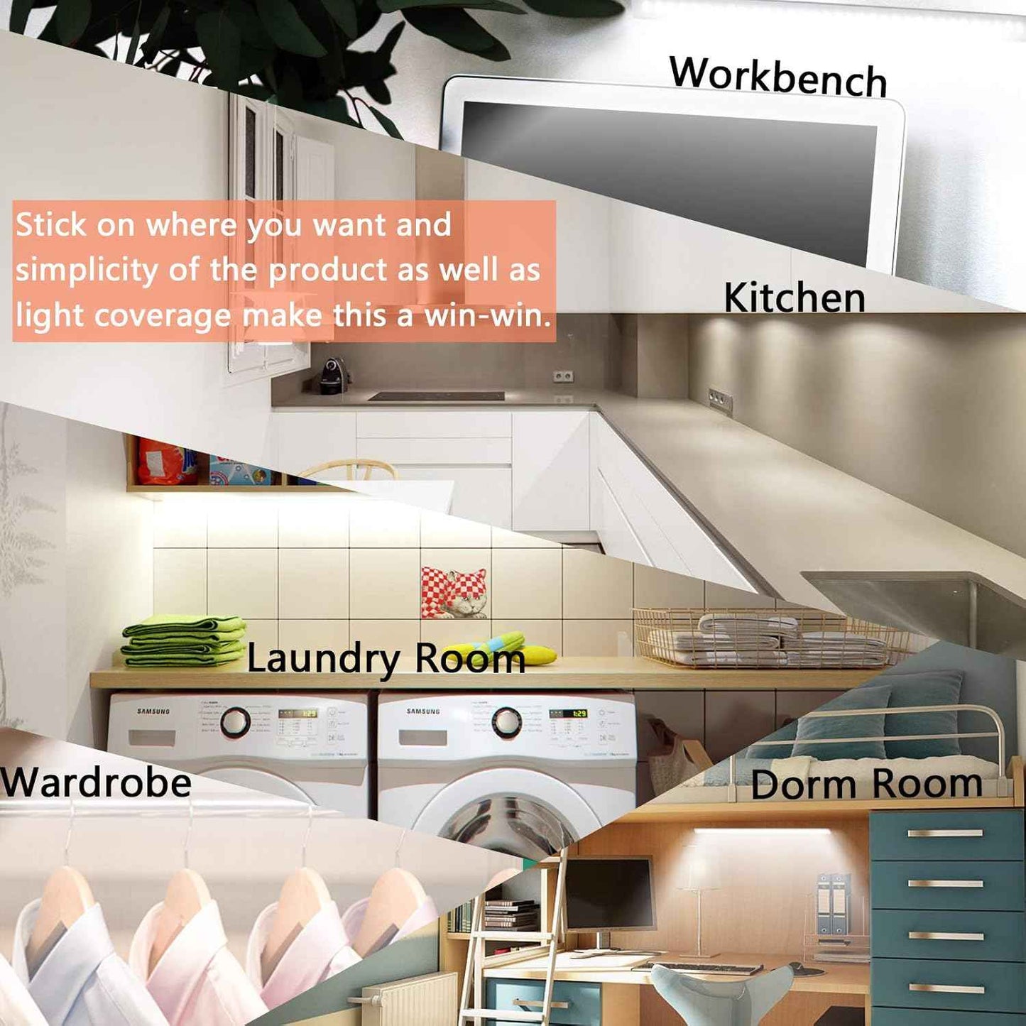 LuminBeam Focus — Bright Workbench LED Light for Home Office and Study Desks