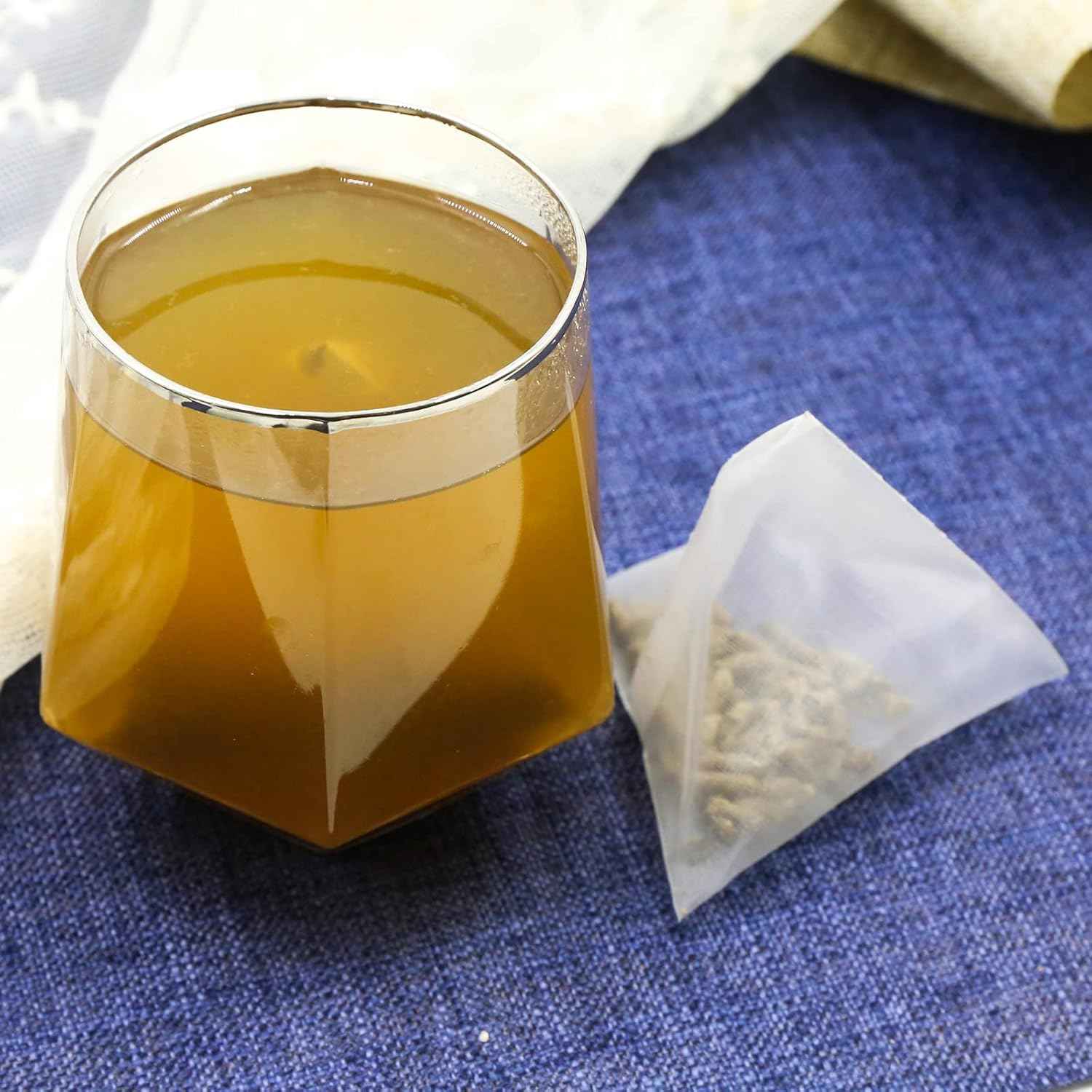 FullChea Mullein Leaf Tea Bags – Glue-Free Ultrasonic-Bonded Teabags for Pure Uncontaminated Brewing