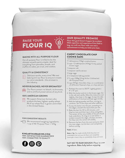 King Arthur Organic All-Purpose Flour for a Calming Home Baking Ritual, High-Protein 5 lb Pack for Mindful Cooks