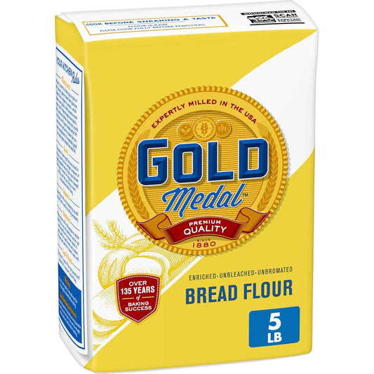 Gold Medal Bread Flour for Clutter-Free Pantries, One Versatile Bag of Flour for Bread, Pizza, and Sourdough