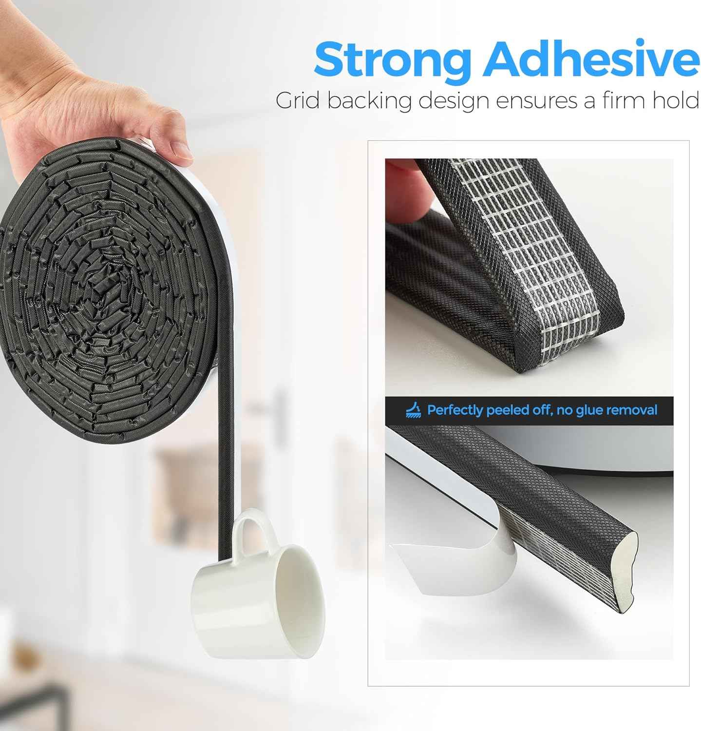 Weatherproofing Co. Family Safe Seal – Kid and Pet Friendly Door Weather Stripping, No Tools Needed