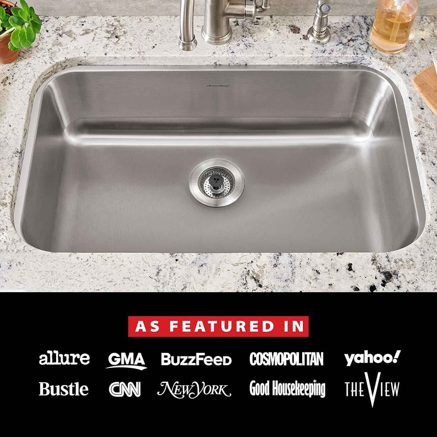 Kitchen SinkShroom Stainless Steel Sink Strainer for Modern Minimalist Kitchens, Clog-Free Design