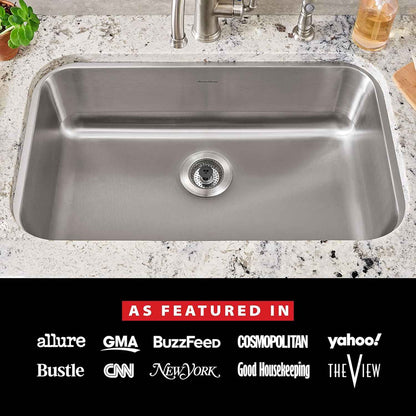 Kitchen SinkShroom Stainless Steel Sink Strainer for Modern Minimalist Kitchens, Clog-Free Design