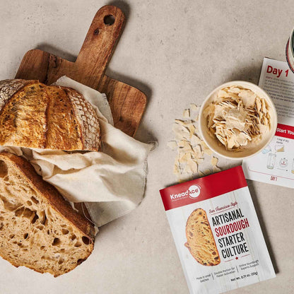 KneadAce Sourdough Starter Culture – Thoughtful Birthday Gift for Women Who Love Baking, Fast-Activating Wild Yeast for Homemade Bread