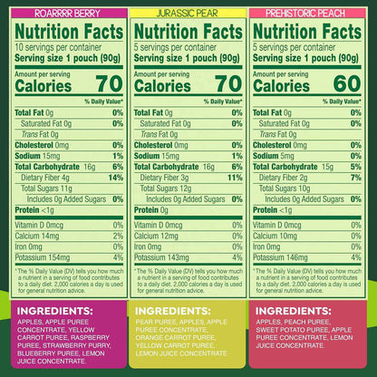 GoGo squeeZ Fruit & veggieZ Pouches – Nutrient Dense Snack for Recovery and Wellness Routines, Unsweetened Variety Pack