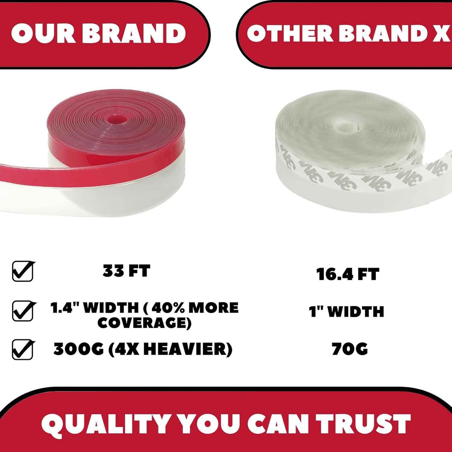 ClearGuard Silicone Draft Stopper – Seamless Window Seal for Bedroom Aesthetic