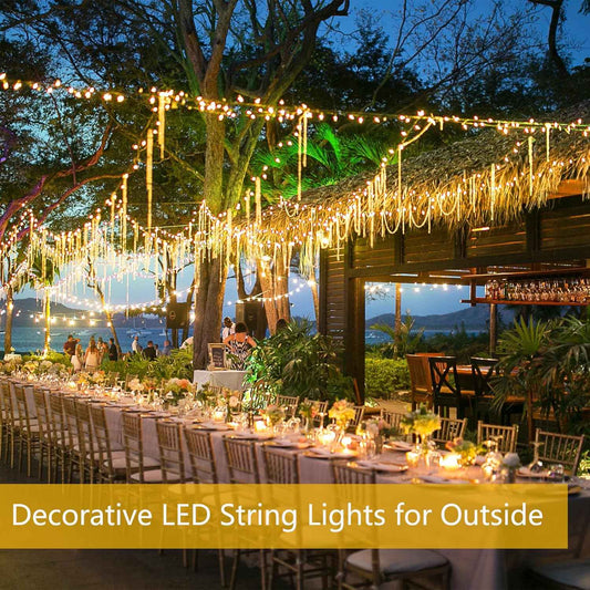 Luminex Solar String Lights – Living Room and Reading Nook Aesthetic, Warm White Ambient Copper Lights