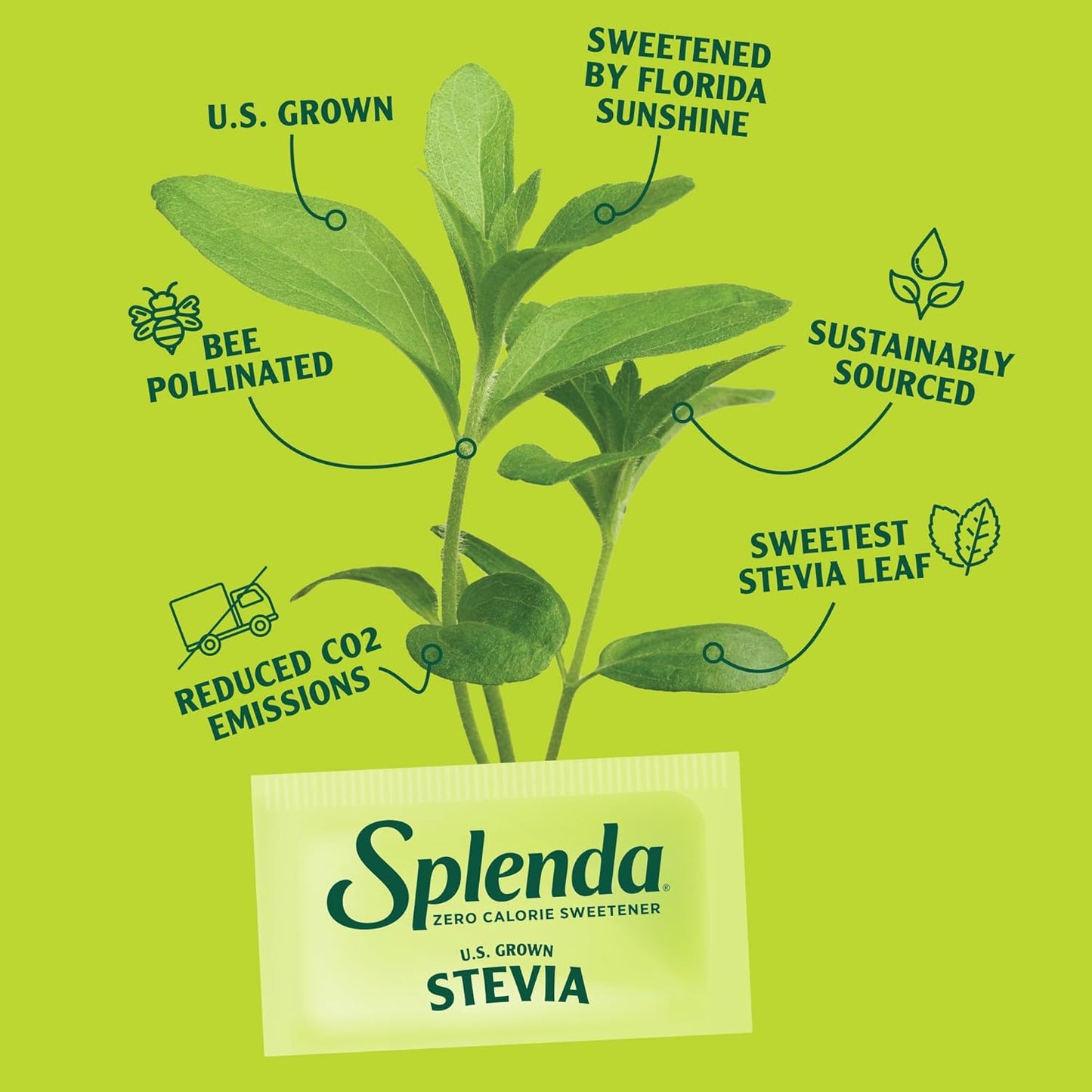 us-grown stevia leaf sourced from splenda's own central florida farm