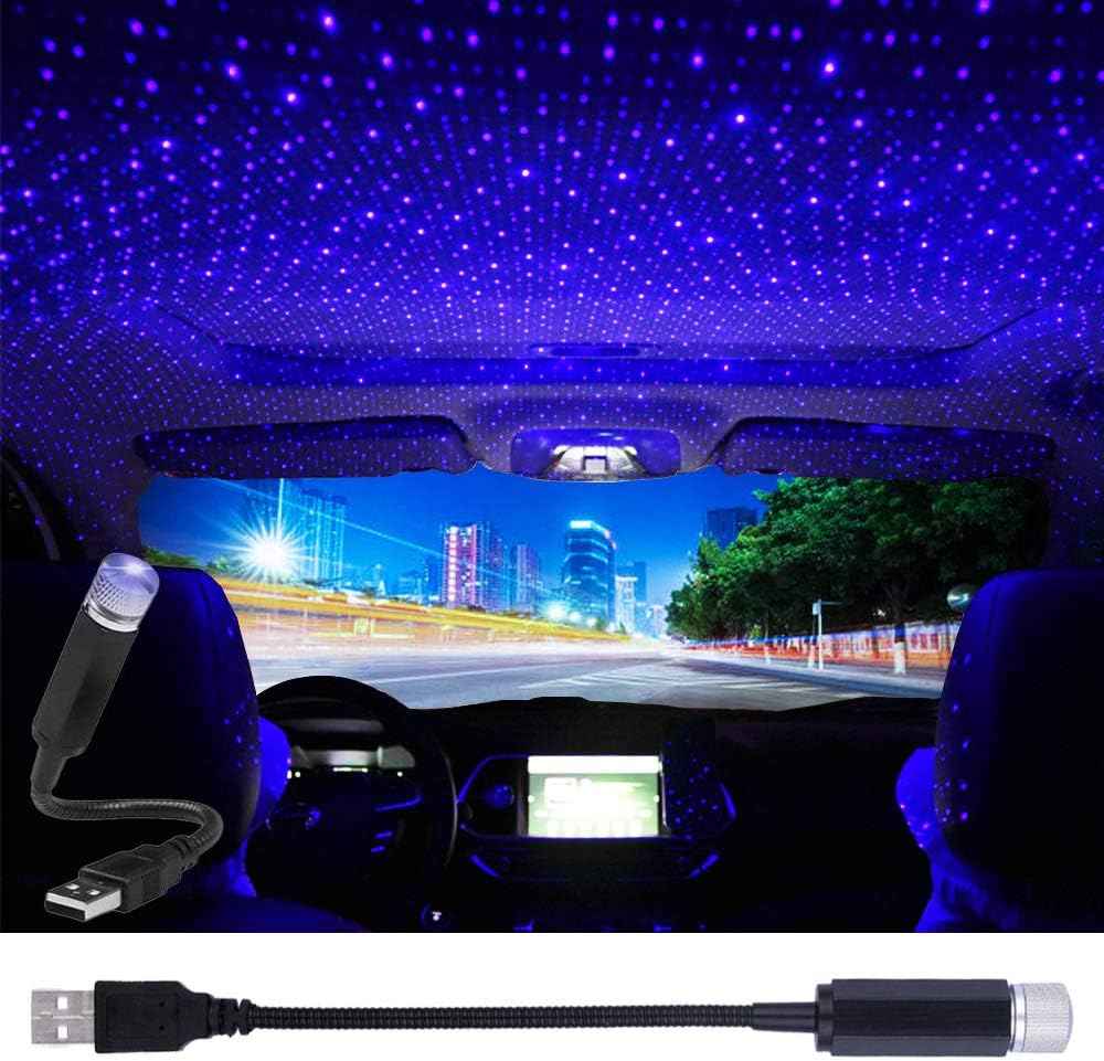 LEDCARE USB Star Projector Lamp – Cozy Bedroom Decor Accent, Ambient Star Light for Ceiling and Walls