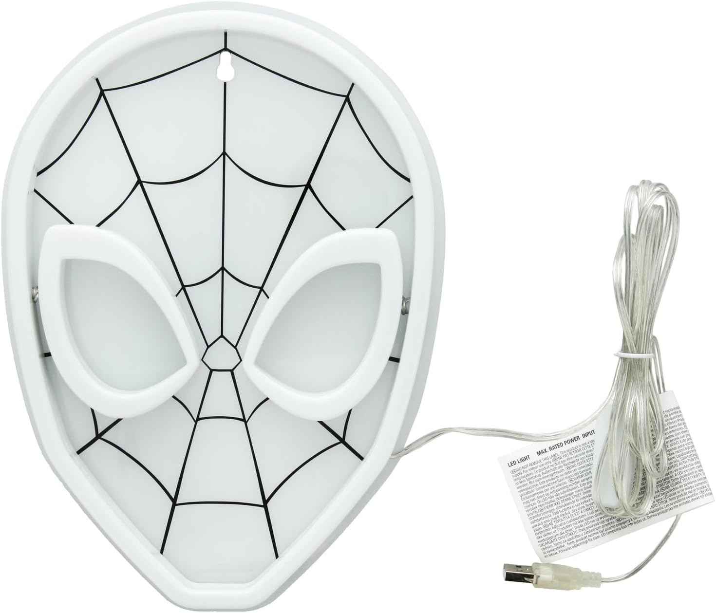 Spider-Man LED Neon Light – Safe Night Light for Kids Bedroom, Cool to Touch Plastic Wall Decor for Boys and Girls