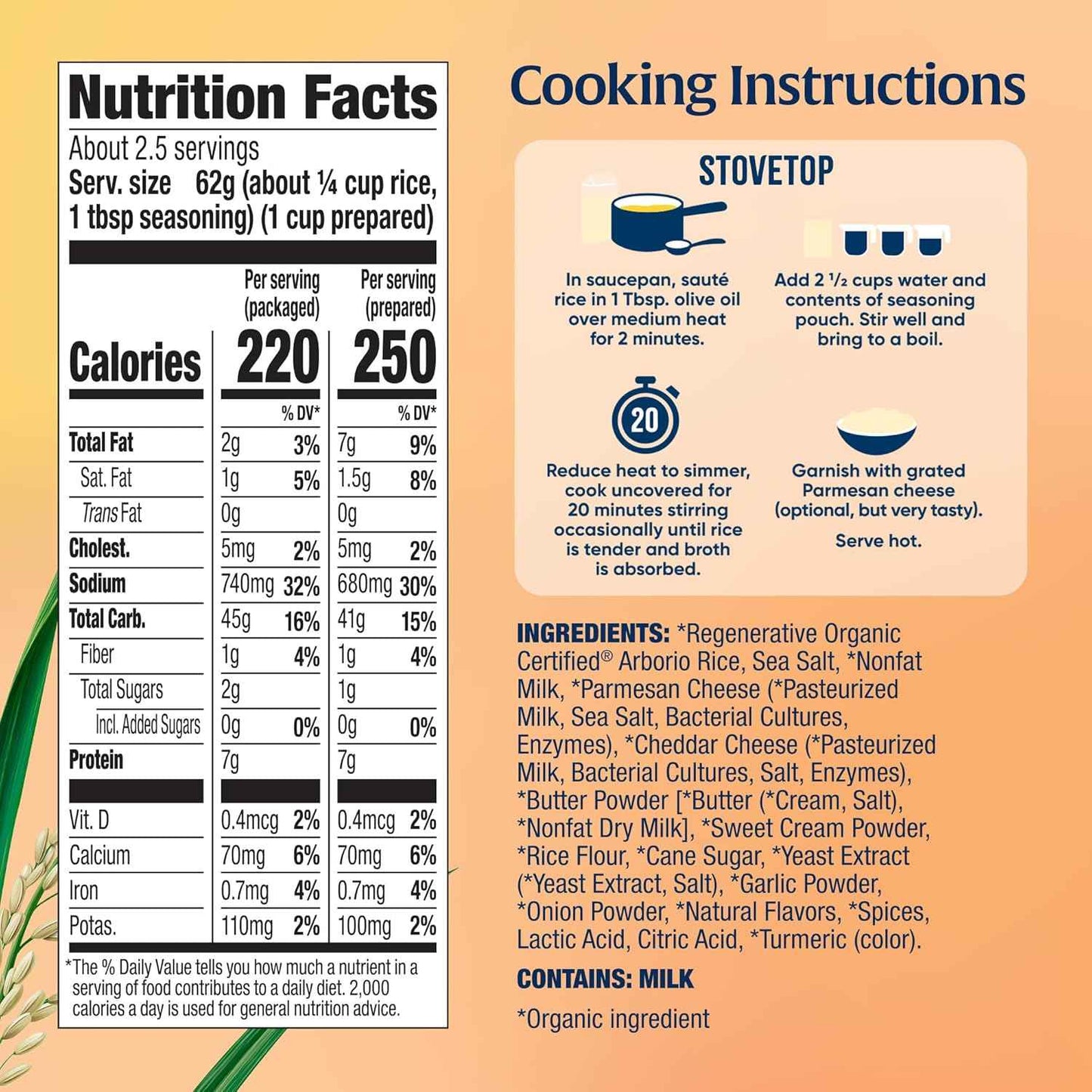 Lundberg Risotto Mix - Clean-Ingredient Pantry Staple for the Mindful Home Cook, Quick Weeknight Side