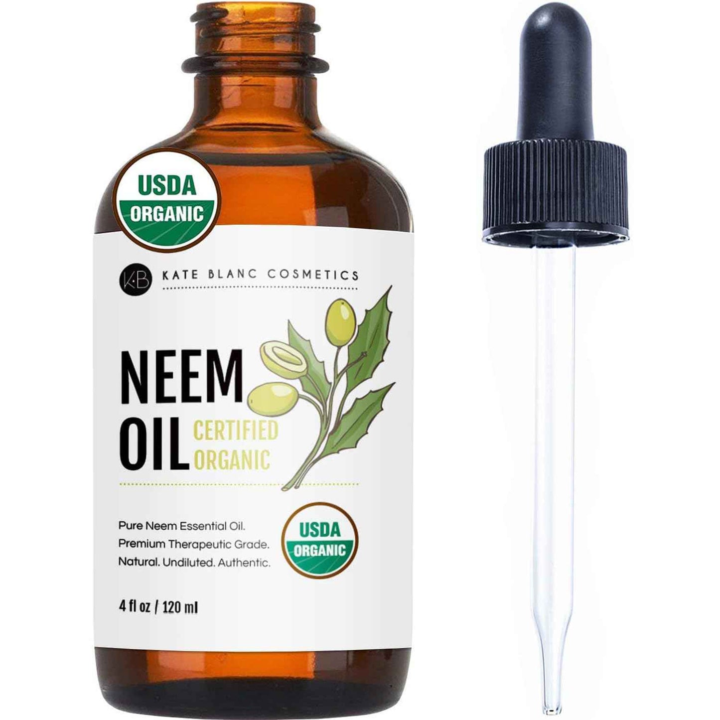 Kate Blanc Cosmetics Neem Oil for Skin, Hair & Face – Thoughtful Self-Care Gift for Mom on Her Birthday or Mother's Day