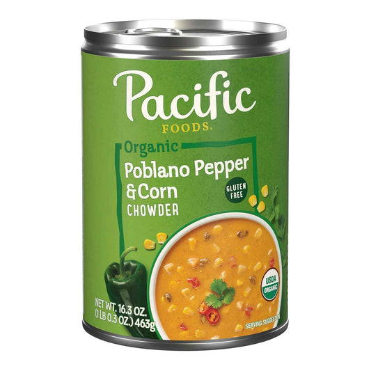 Pacific Foods Organic Poblano Pepper and Corn Chowder – 5-Minute Heat-and-Eat Lunch for the Busy Home Office
