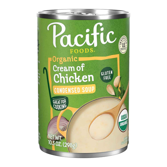 Pacific Foods Organic Cream of Mushroom Soup – Quick Desk Lunch for Busy Home Office Days, 10.5 oz Can