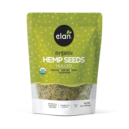 Elan Organic Hemp Hearts – Clean-Label Seed for Clutter-Free Meal Prep, No Additives