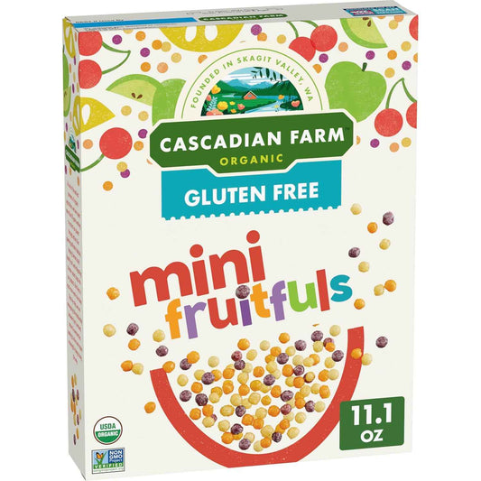 Cascadian Farm Organic Mini Fruitfuls Cereal – USDA Organic Whole Grain Cereal for Wellness Pantry