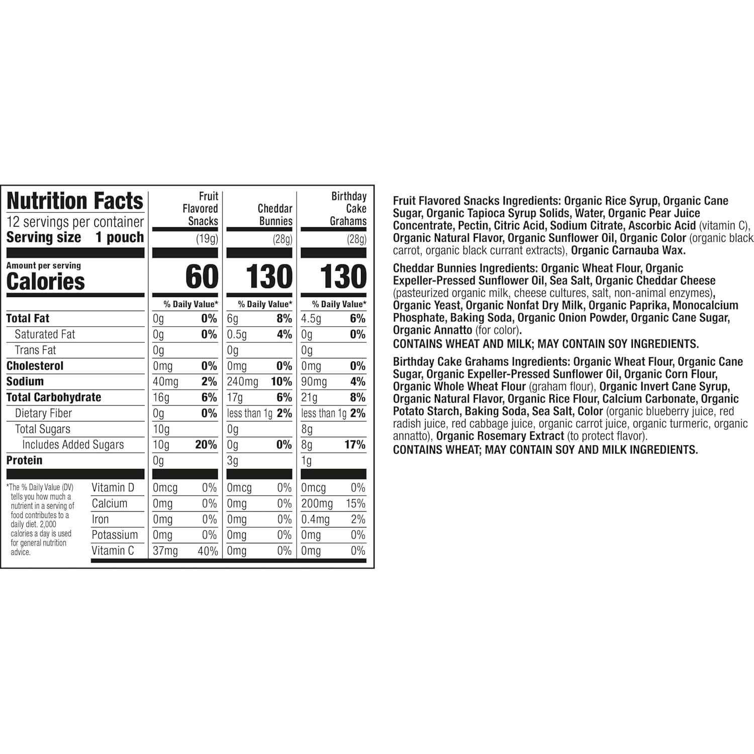Annie's Snack Variety Pack – Road Trip and Park Snacks for Kids, Single-Serve Travel Pouches
