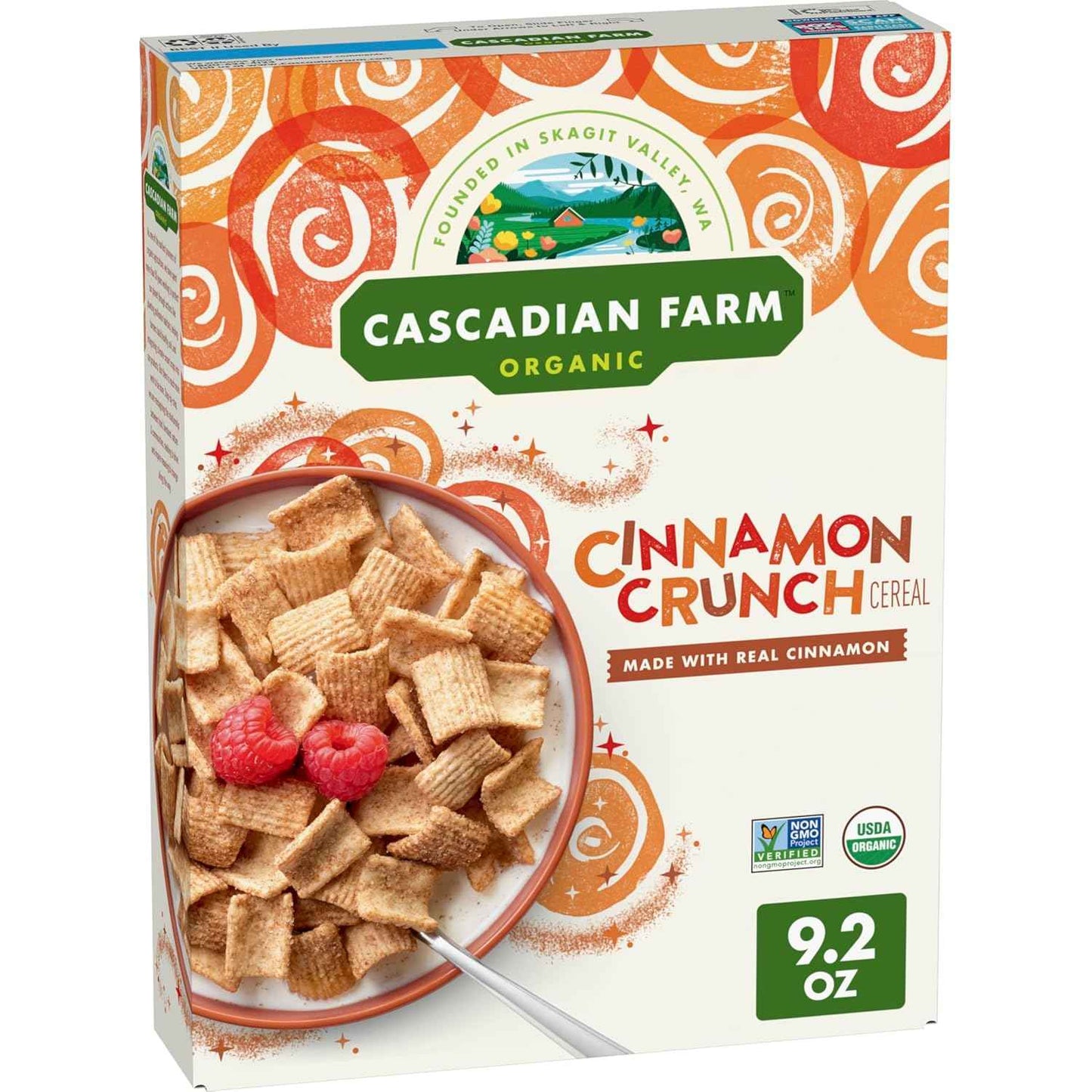Cascadian Farm Organic Cinnamon Crunch Cereal – Two-Ingredient Sweetness Cereal for the Uncluttered Pantry