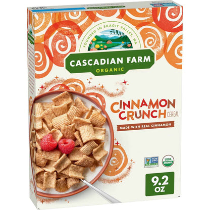 Cascadian Farm Organic Cinnamon Crunch Cereal – Two-Ingredient Sweetness Cereal for the Uncluttered Pantry