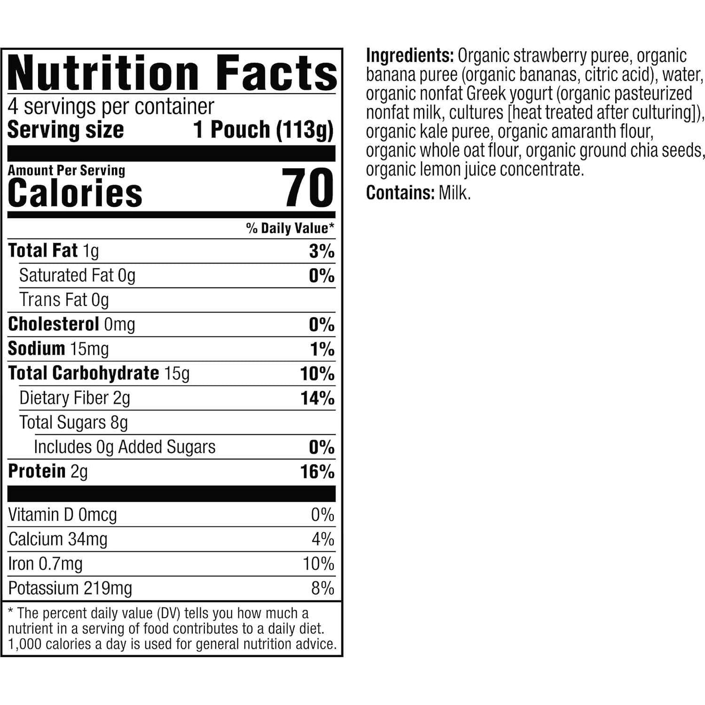 Plum Organics Mighty 4 Toddler Food Pouch – Daycare Lunchbox Snack for Picky Eaters 12+ Months