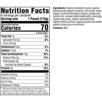 Plum Organics Mighty 4 Toddler Food Pouch – Daycare Lunchbox Snack for Picky Eaters 12+ Months