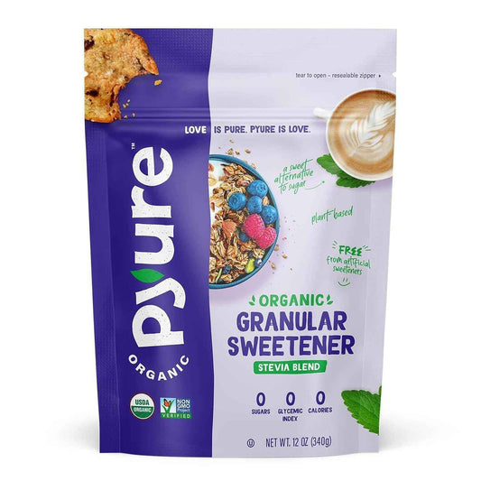 Pyure Organic Stevia Blend – Clutter-Free Pantry Swap for a Streamlined Baking Shelf