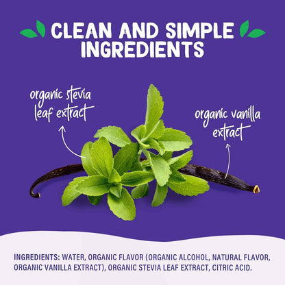 Pyure Organic Vanilla Stevia Drops – Clean Label Sweetener for Clutter-Free Countertops and Simple Brewing