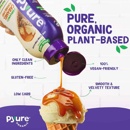 Pyure Organic Sugar-Free Caramel Syrup – Thoughtful Birthday Gift for the Health Conscious Foodie in Your Life