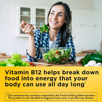 Nature Made Vitamin B12 1000 mcg – On-the-Go Energy Metabolism Support for Travel and Commute Routines, 150 Softgels