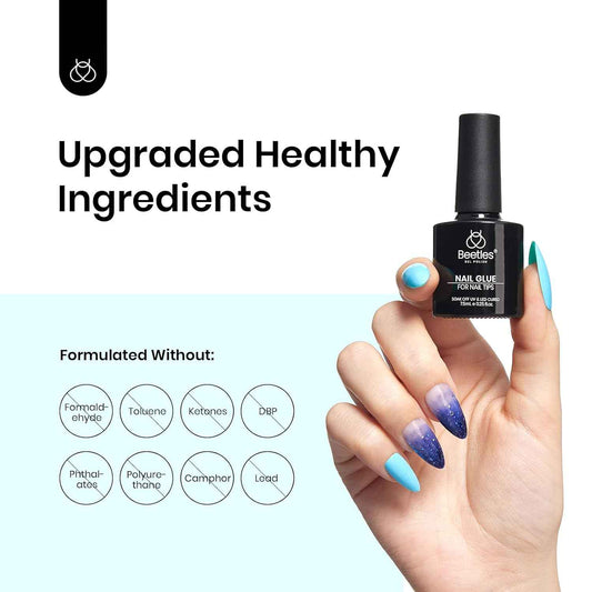 Beetles 9-in-1 Nail Glue Gel – 3-Minute Extension for Busy Study and Work Breaks