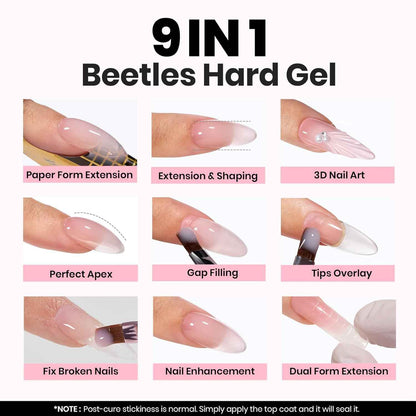 Beetles 9-in-1 Nail Builder Gel Set – Thoughtful Mother's Day Gift for Women Who Love At-Home Manicures
