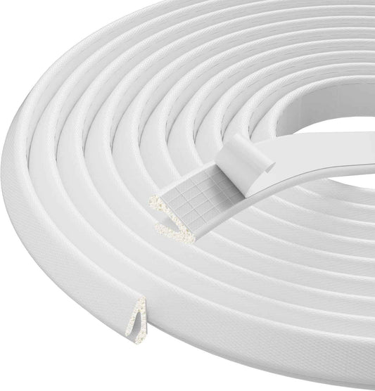 FoamGuard V-Shaped Weather Stripping – Garage Entry Door Seal for Wind Rain and Dust Protection, All-Season Outdoor Use