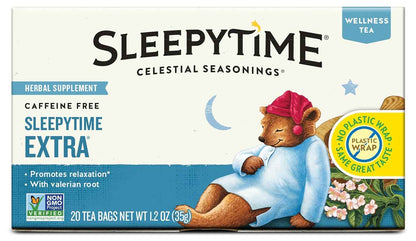 Celestial Seasonings Sleepytime Extra – Uncomplicated Bedtime Tea for Intentional Living Spaces, Recycled Paperboard Packaging, 240 Bags