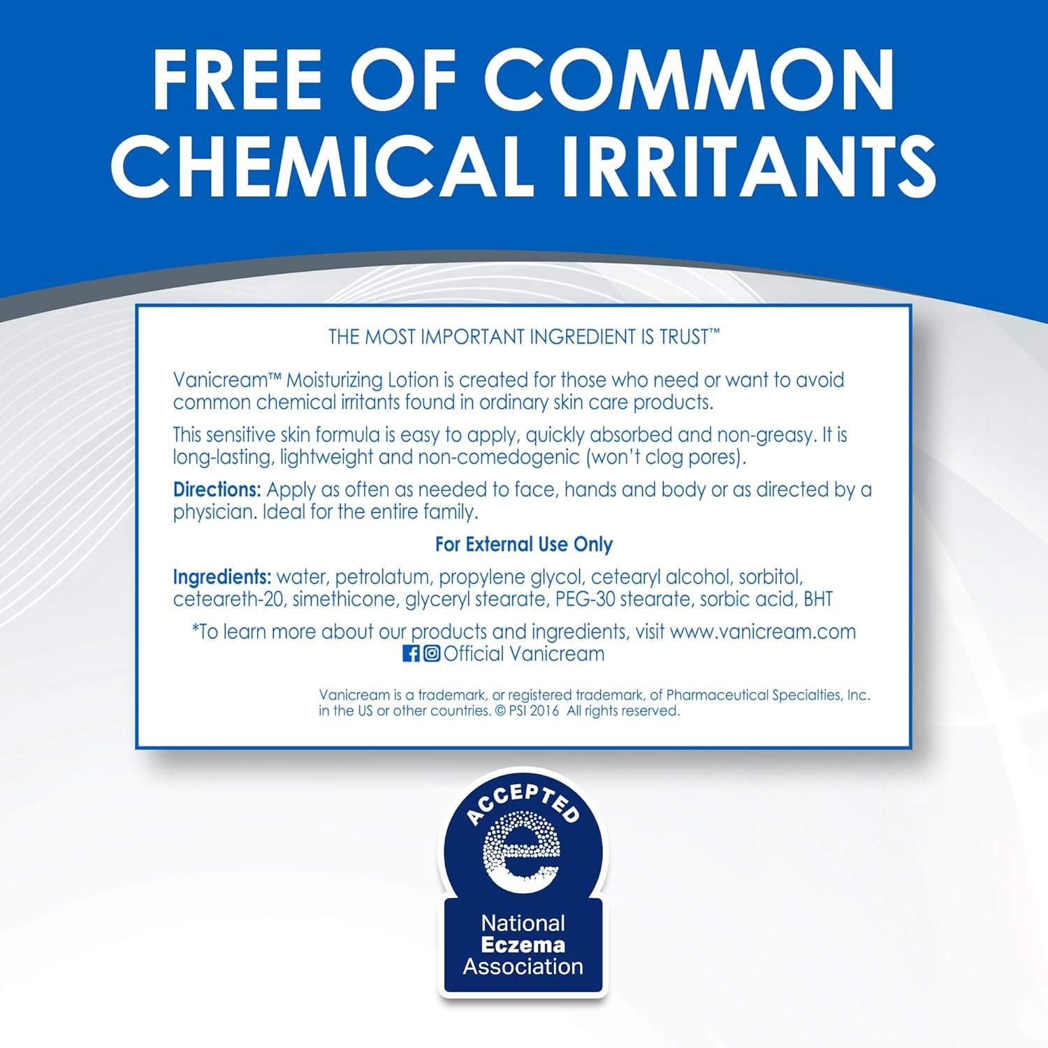 Vanicream Moisturizing Lotion – Single Bottle Skincare Simplifier for Minimalist Bathroom Routines