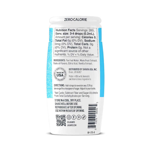Lakanto Liquid Monk Fruit Drops Vanilla — Mindful Morning Coffee Ritual for Stable Blood Sugar and Calm Focus