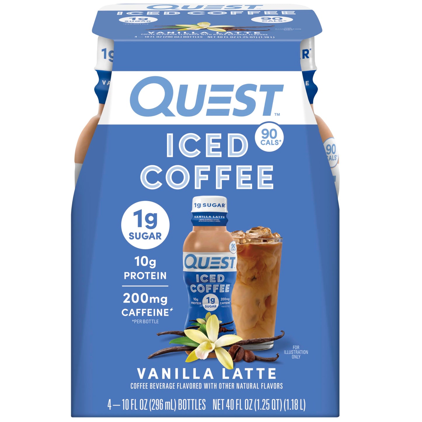 Vanilla Latte - 2.5 Fl Oz (Pack of 4)