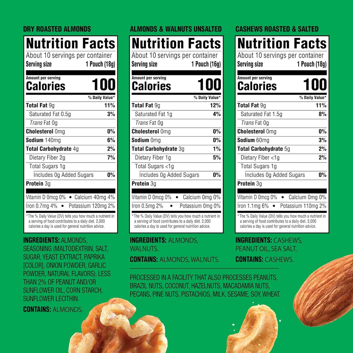 Emerald Nuts Single-Serve Variety Pack – Pantry Staple for Busy Professionals On the Go