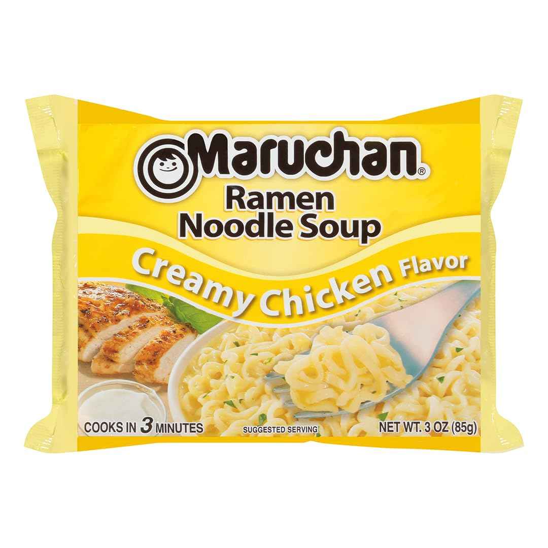 Maruchan Ramen Chicken, Instant Ramen Noodles Care Package for College Students, Dorm Move-In Gift with 3-Minute Ready to Eat Meals (24 Count)