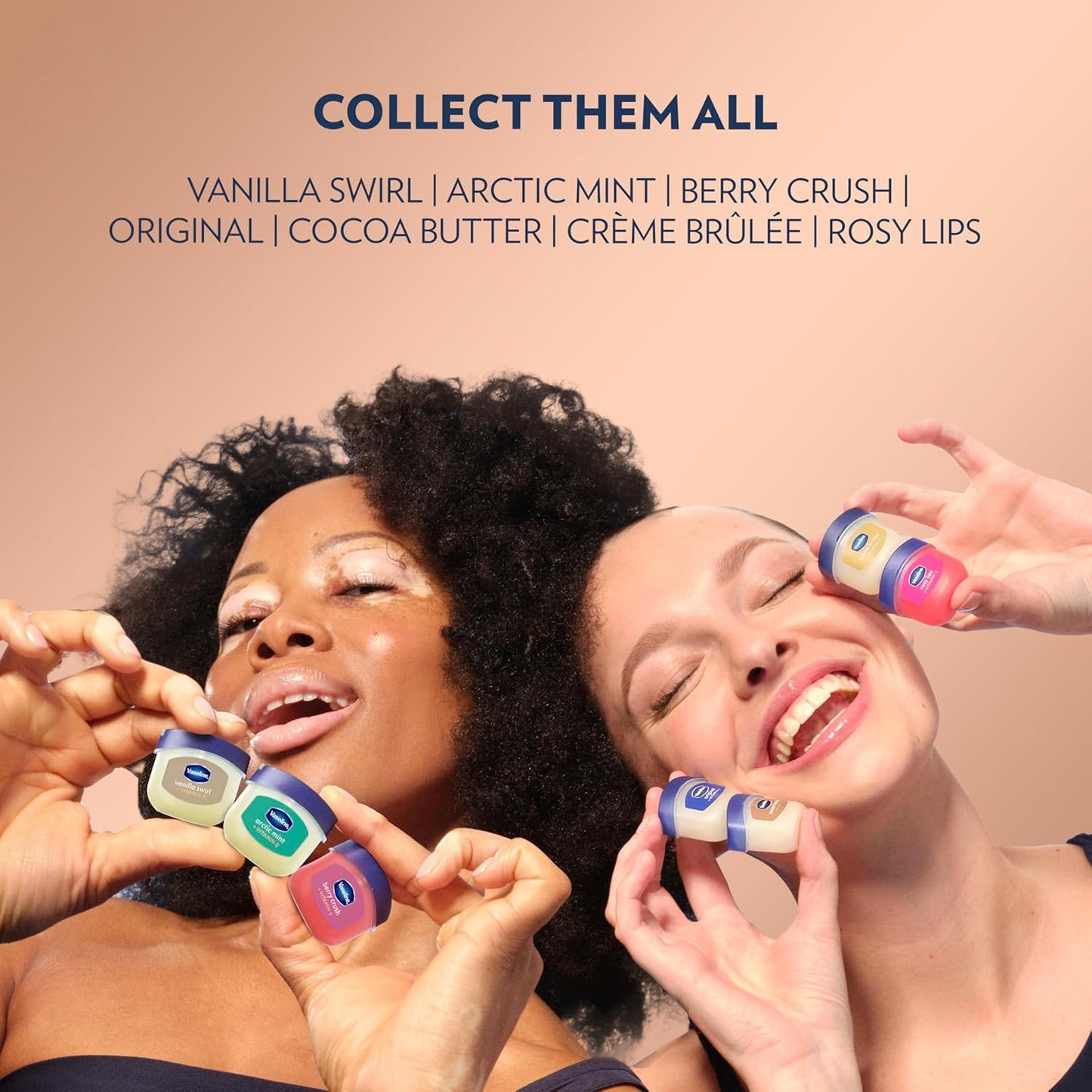 Vaseline Cocoa Butter Mini Lip Balm 2 Pack – Clean Design Everyday Lip Care, No-Clutter Pocket Essential