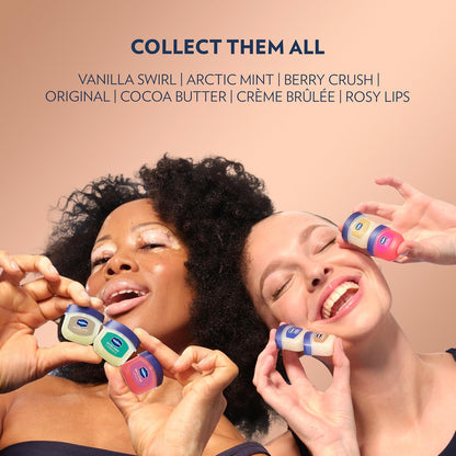 Vaseline Cocoa Butter Mini Lip Balm 2 Pack – Clean Design Everyday Lip Care, No-Clutter Pocket Essential