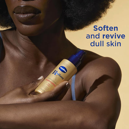 Vaseline Radiant X Hydrating Body Oil for Self-Care Nighttime Routine, Jojoba Coconut Vitamin E Spray