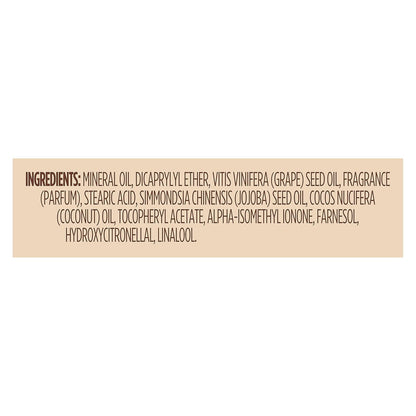 Vaseline Radiant X Hydrating Body Oil for Self-Care Nighttime Routine, Jojoba Coconut Vitamin E Spray