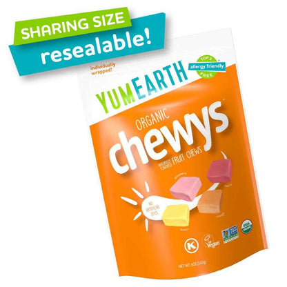 YumEarth Organic Chewys Non GMO Candy – Clean Ingredient Snack for Families Avoiding Artificial Dyes