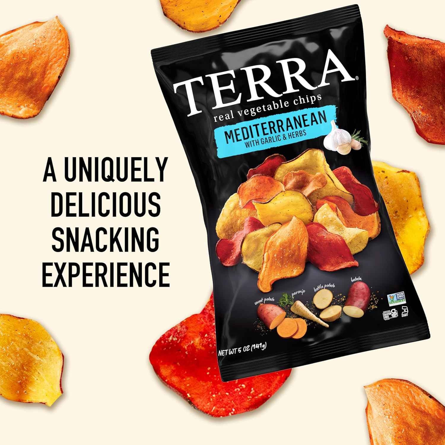 Terra Vegetable Chips – Gourmet Hostess Gift for Charcuterie Boards, 5 oz