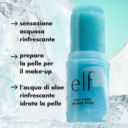 e.l.f. Stay Cool Primer Stick – Self-Care Skin Ritual for Nightly Wind-Down, Cooling Hydrating Gel Prep