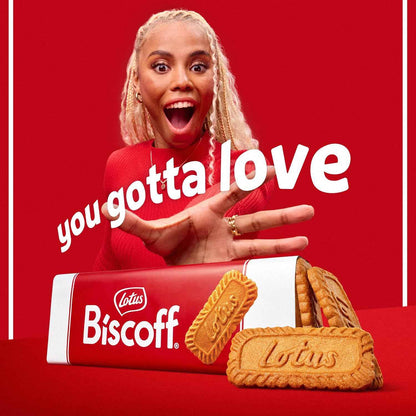 Lotus Biscoff Cookies - Gourmet Birthday Gift for Her, Three-Pack Caramelized Biscuit Tin